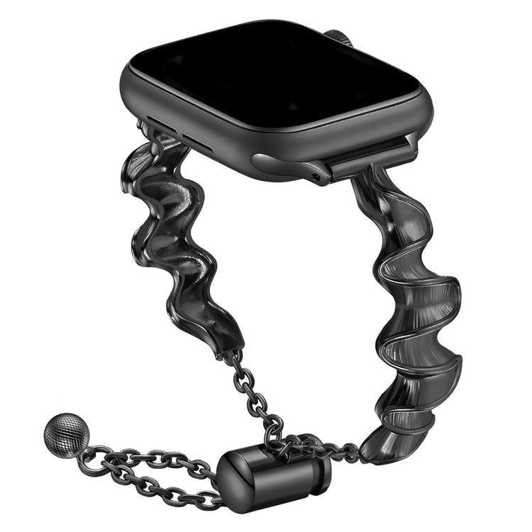 Helt Vildt Smuk Metal Universal Rem passer til Apple Smartwatch - Sort#serie_2