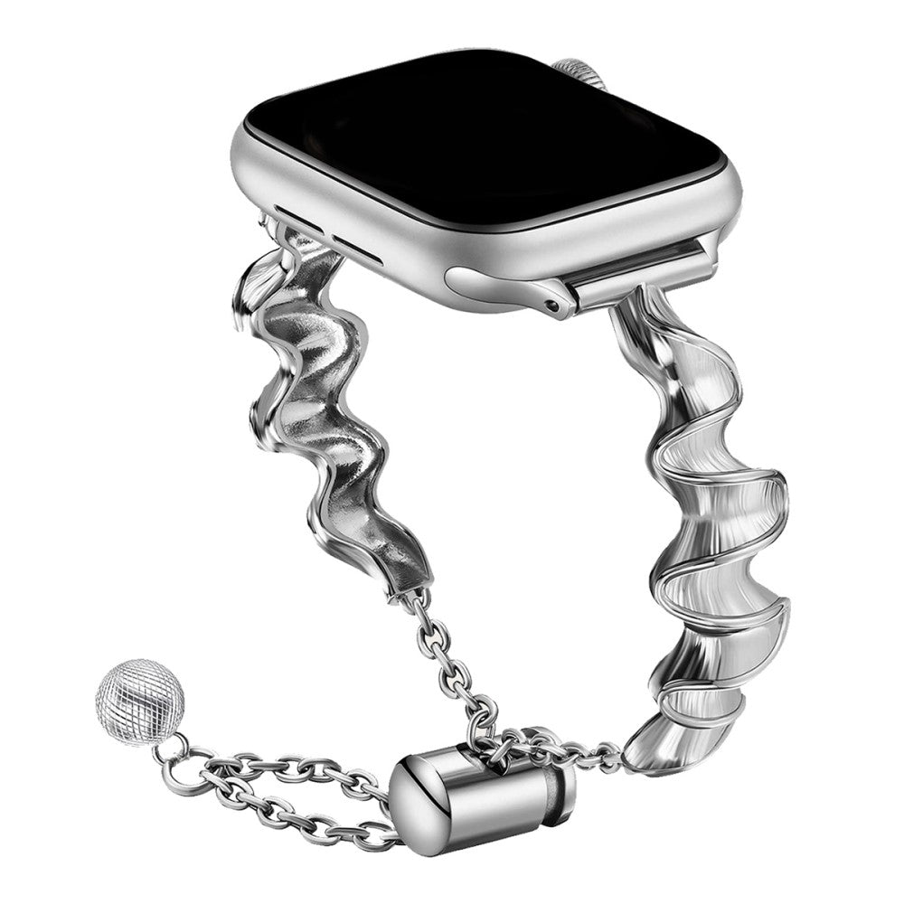 Helt Vildt Smuk Metal Universal Rem passer til Apple Smartwatch - Sølv#serie_4
