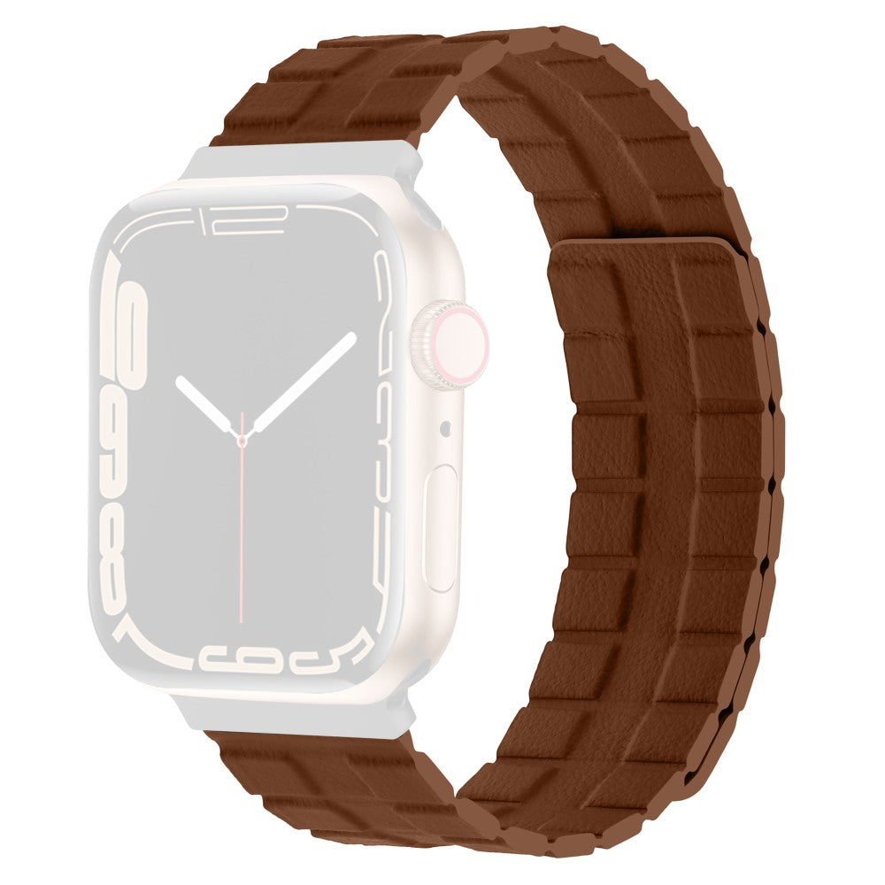 Mega Elegant Ægte Læder Universal Rem passer til Apple Smartwatch - Brun#serie_1