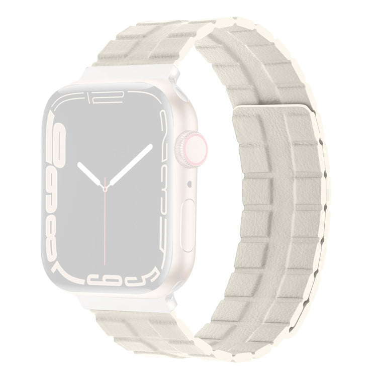 Mega Elegant Ægte Læder Universal Rem passer til Apple Smartwatch - Brun#serie_10
