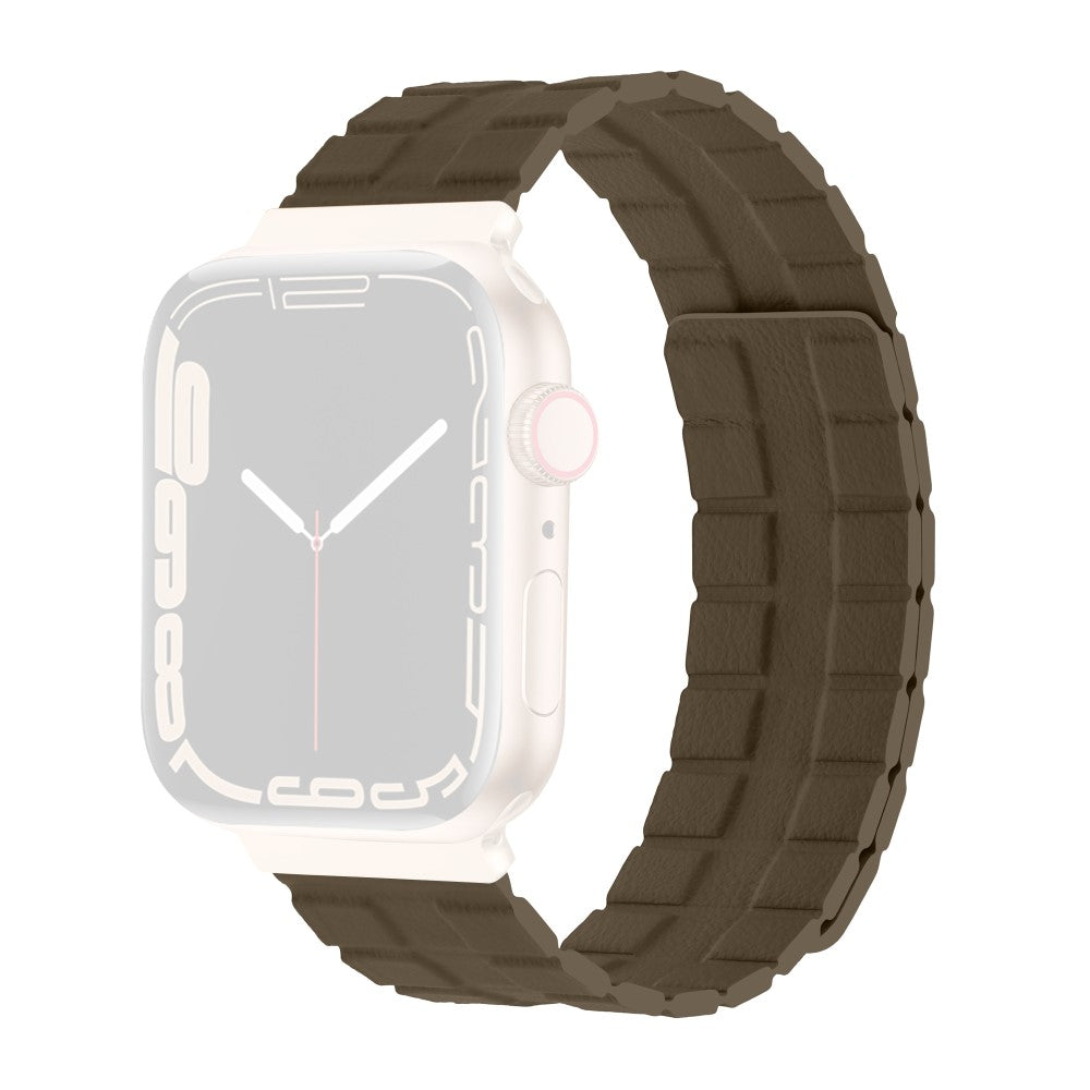 Mega Elegant Ægte Læder Universal Rem passer til Apple Smartwatch - Brun#serie_13