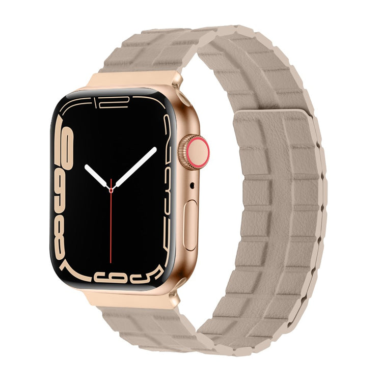 Mega Elegant Ægte Læder Universal Rem passer til Apple Smartwatch - Brun#serie_4