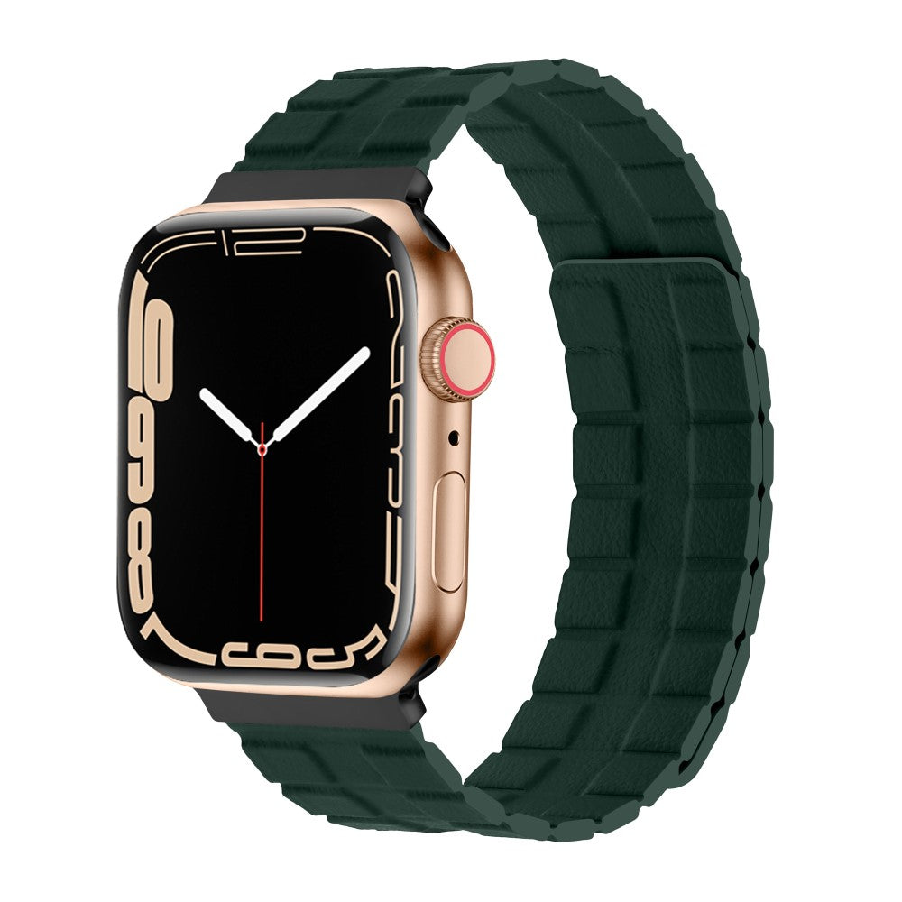 Mega Elegant Ægte Læder Universal Rem passer til Apple Smartwatch - Grøn#serie_9