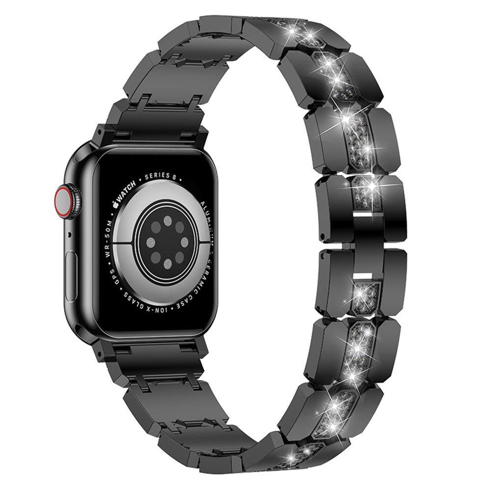Eminent Metal Og Rhinsten Universal Rem passer til Apple Smartwatch - Sort#serie_1