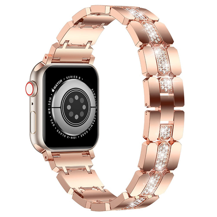 Eminent Metal Og Rhinsten Universal Rem passer til Apple Smartwatch - Pink#serie_4