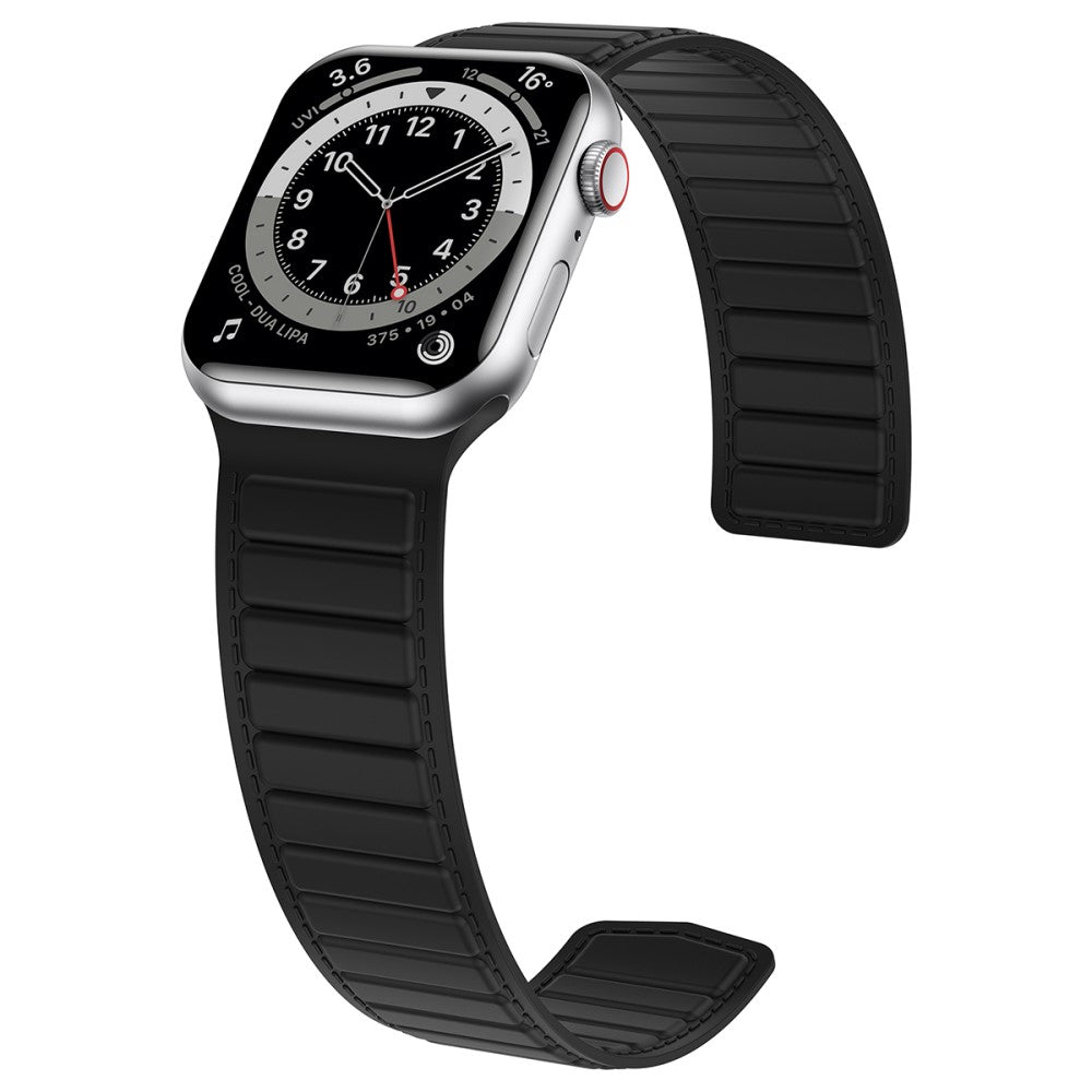 Vildt Rart Silikone Universal Rem passer til Apple Smartwatch - Sort#serie_14