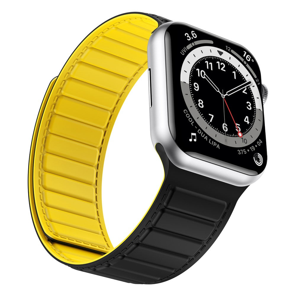 Vildt Rart Silikone Universal Rem passer til Apple Smartwatch - Gul#serie_5