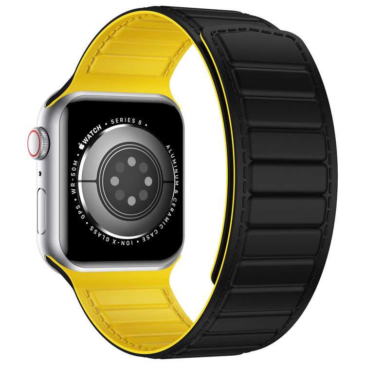 Vildt Rart Silikone Universal Rem passer til Apple Smartwatch - Gul#serie_5
