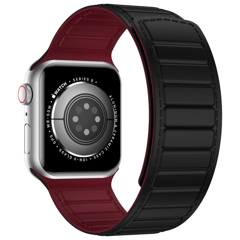 Vildt Rart Silikone Universal Rem passer til Apple Smartwatch - Rød#serie_6