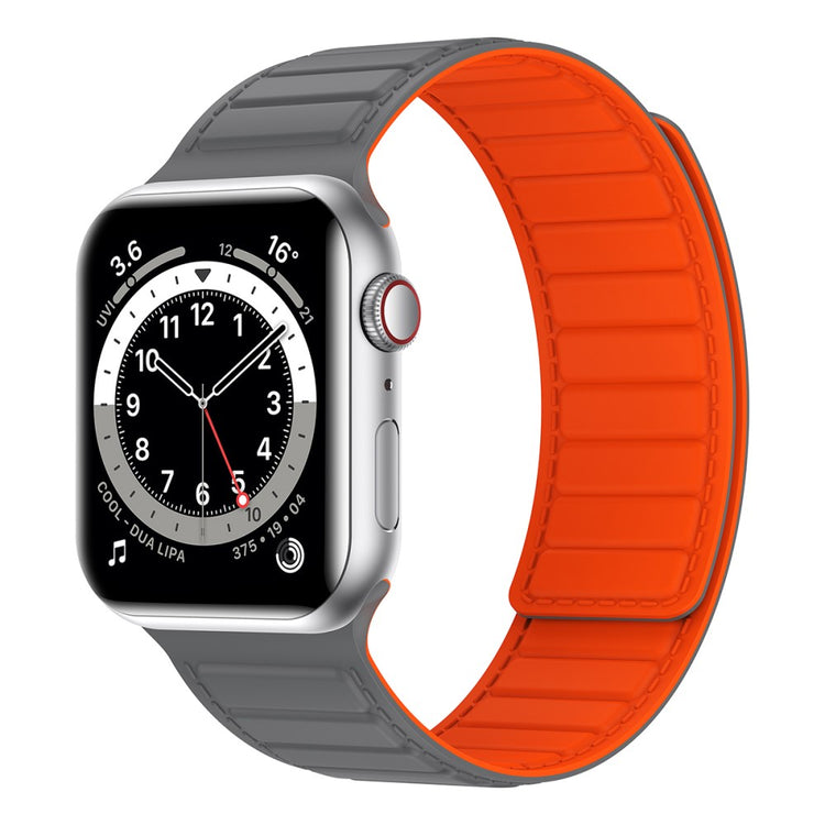 Vildt Rart Silikone Universal Rem passer til Apple Smartwatch - Sølv#serie_8