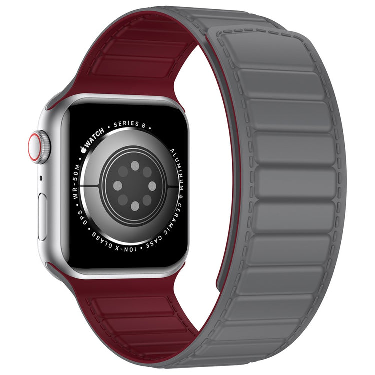 Vildt Rart Silikone Universal Rem passer til Apple Smartwatch - Rød#serie_9