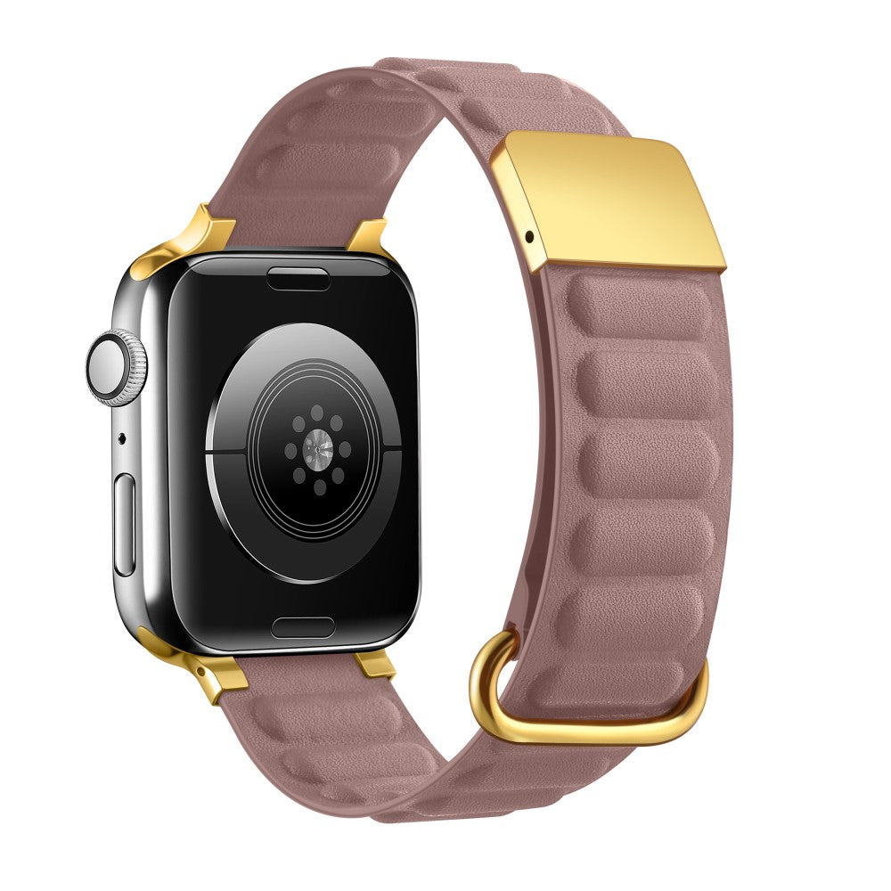 Super Fantastisk Ægte Læder Universal Rem passer til Apple Smartwatch - Pink#serie_1