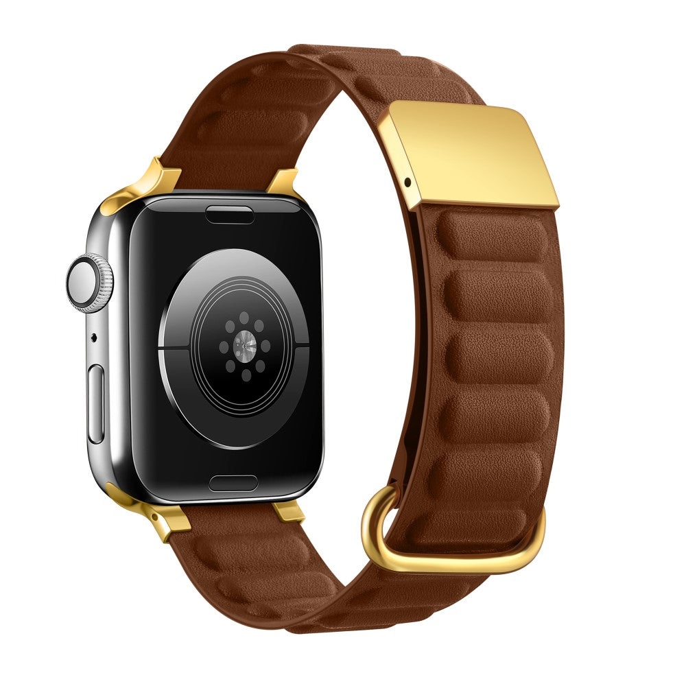 Super Fantastisk Ægte Læder Universal Rem passer til Apple Smartwatch - Brun#serie_2