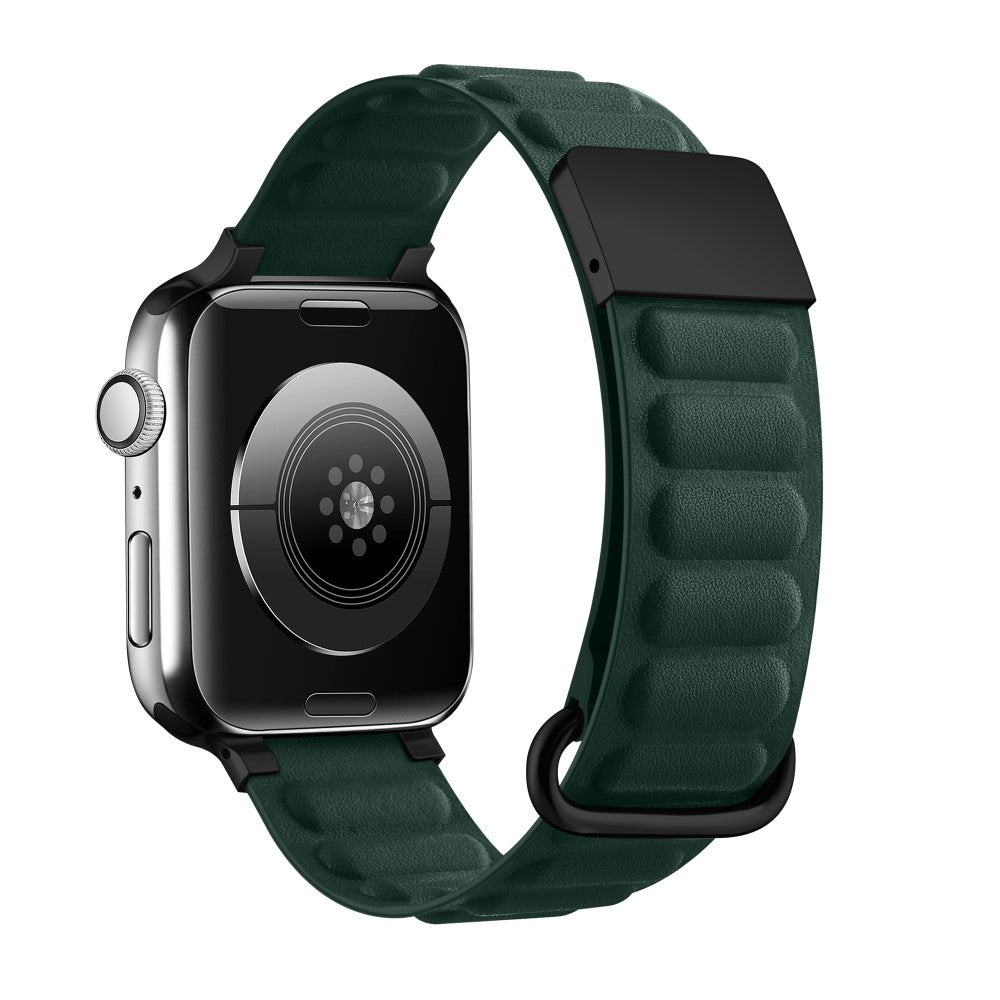 Super Fantastisk Ægte Læder Universal Rem passer til Apple Smartwatch - Grøn#serie_6