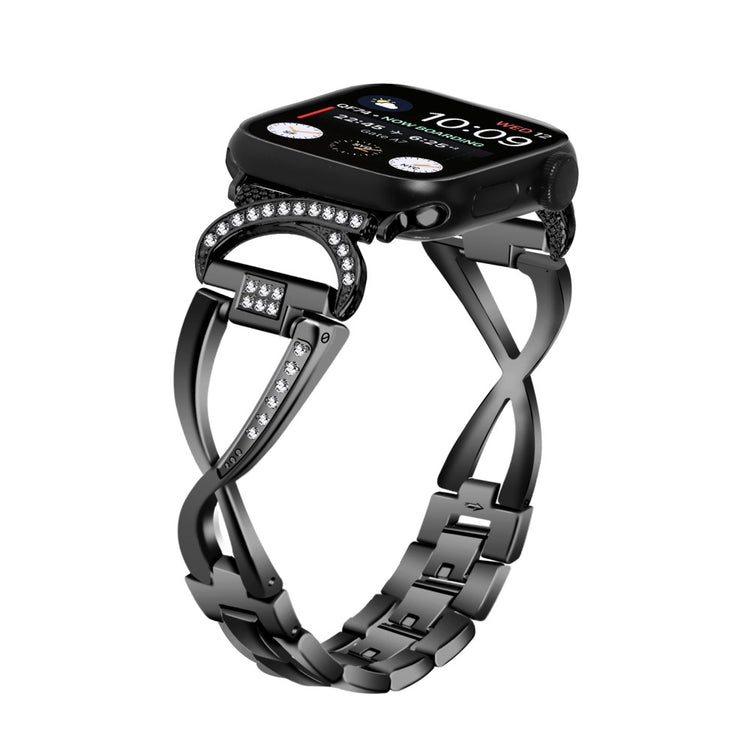 Tidsløst Metal Universal Rem passer til Apple Smartwatch - Sort#serie_1