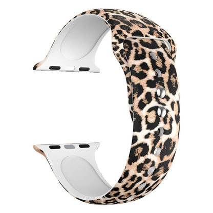 Rigtigt Holdbart Silikone Universal Rem passer til Apple Smartwatch - Størrelse: M - Brun#serie_5