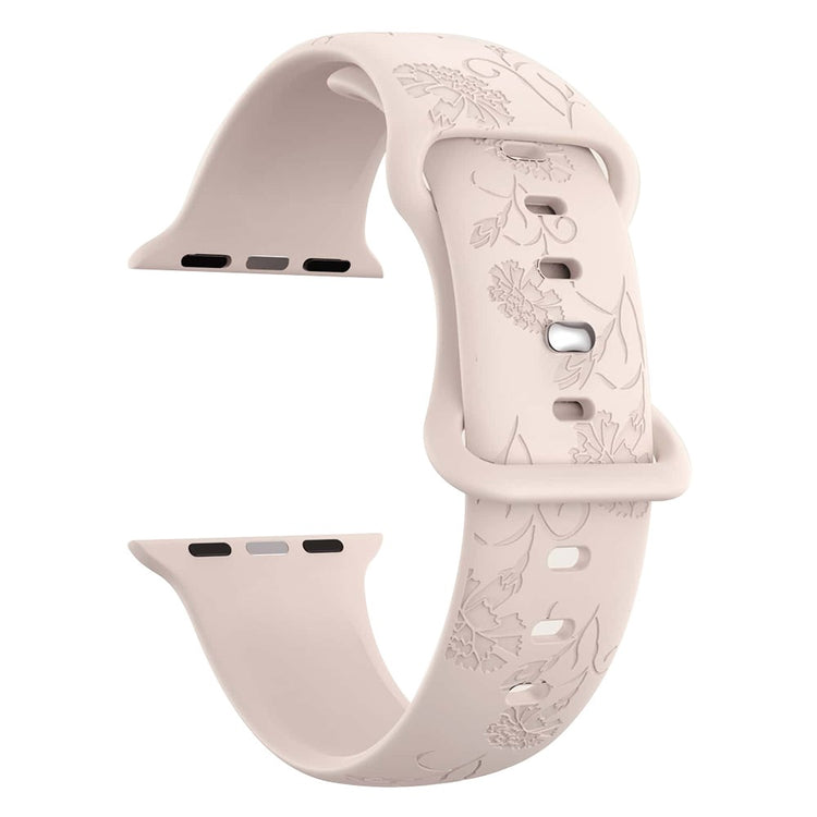 Rigtigt Fint Silikone Universal Rem passer til Apple Smartwatch - Pink#serie_2