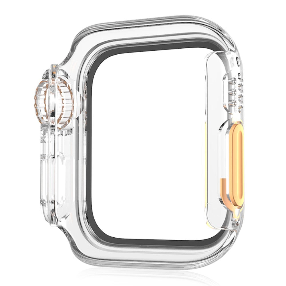 Vildt Fint Universal Cover med Skærmbeskytter i Plastik og Hærdet Glas passer til Apple Watch Series 8 (41mm) / Apple Watch Series 7 41mm - Gennemsigtig#serie_4