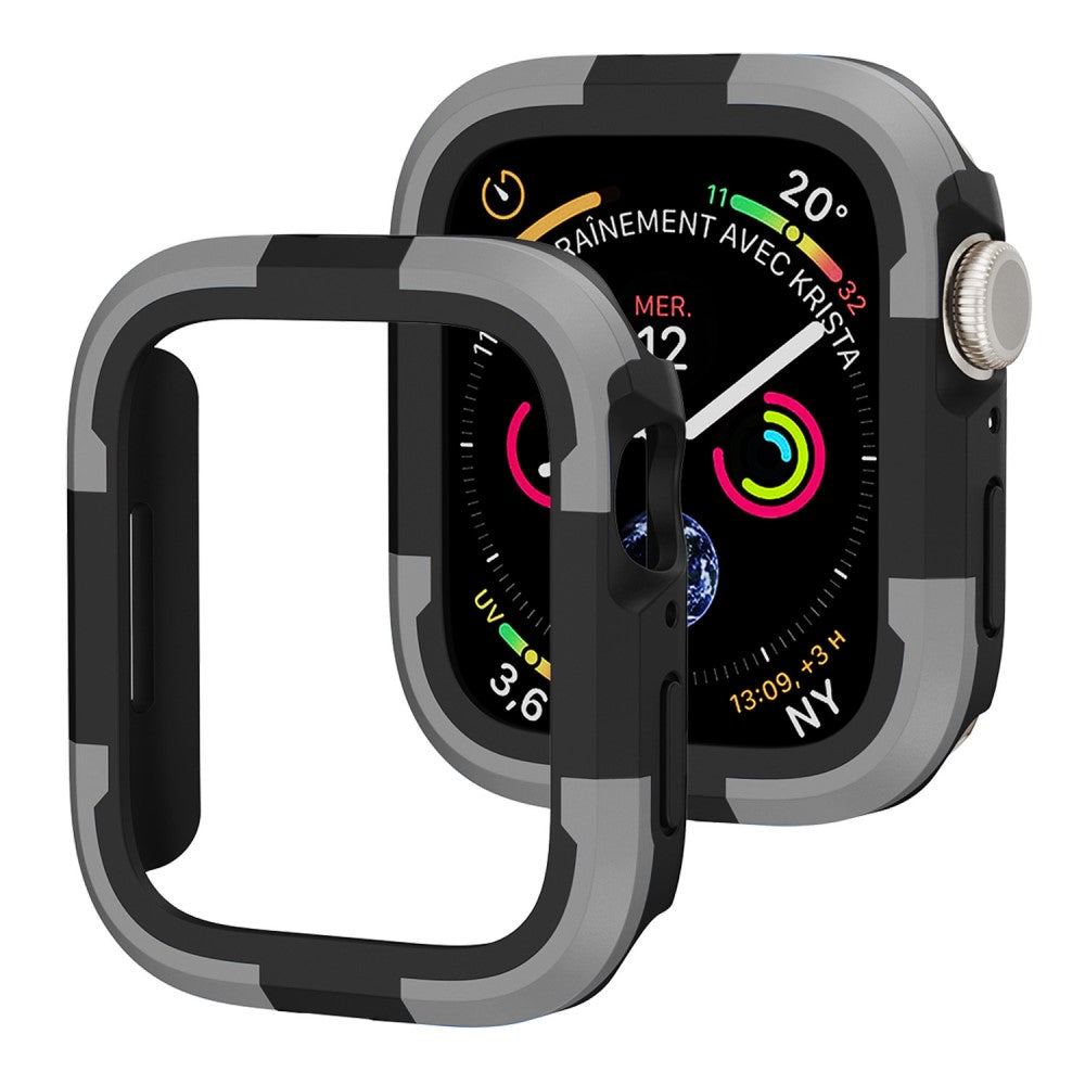 Beskyttende Silikone Universal Bumper passer til Apple Watch Series 8 (41mm) / Apple Watch Series 7 41mm - Sølv#serie_3