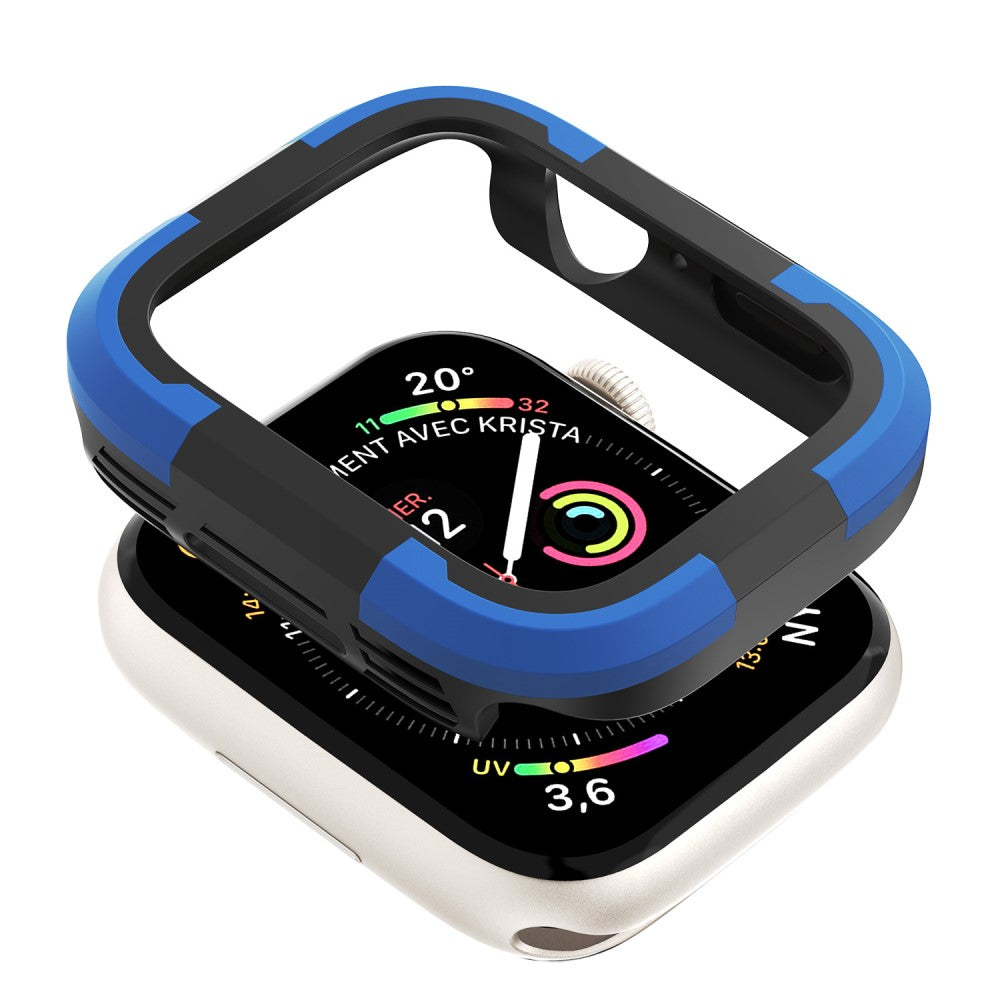 Beskyttende Silikone Universal Bumper passer til Apple Watch Series 8 (41mm) / Apple Watch Series 7 41mm - Blå#serie_5