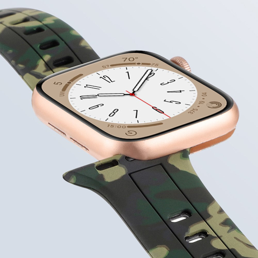 Meget Godt Silikone Universal Rem passer til Apple Smartwatch - Grøn#serie_1