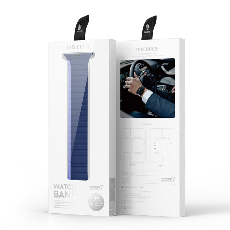 Glimrende Silikone Universal Rem passer til Apple Smartwatch - Blå#serie_3