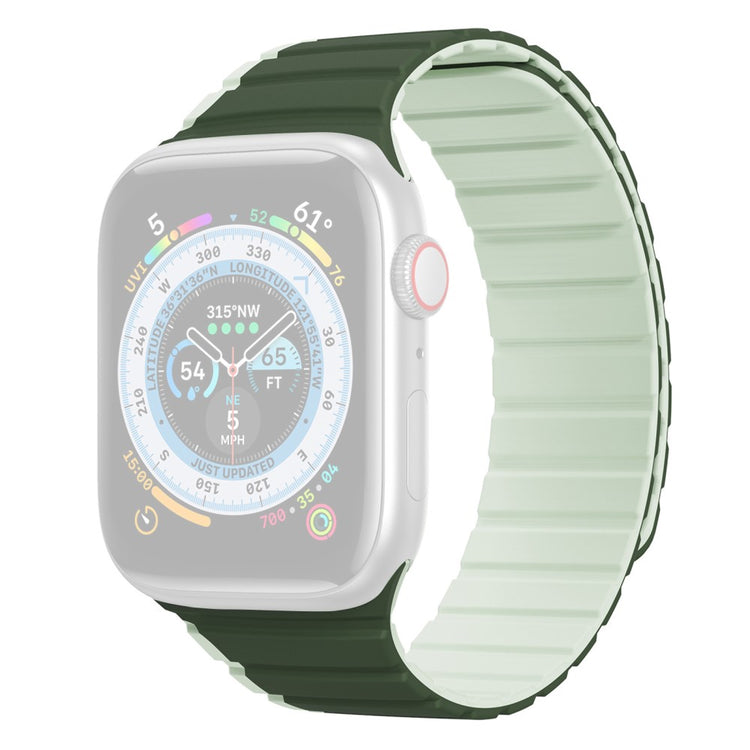 Glimrende Silikone Universal Rem passer til Apple Smartwatch - Grøn#serie_4