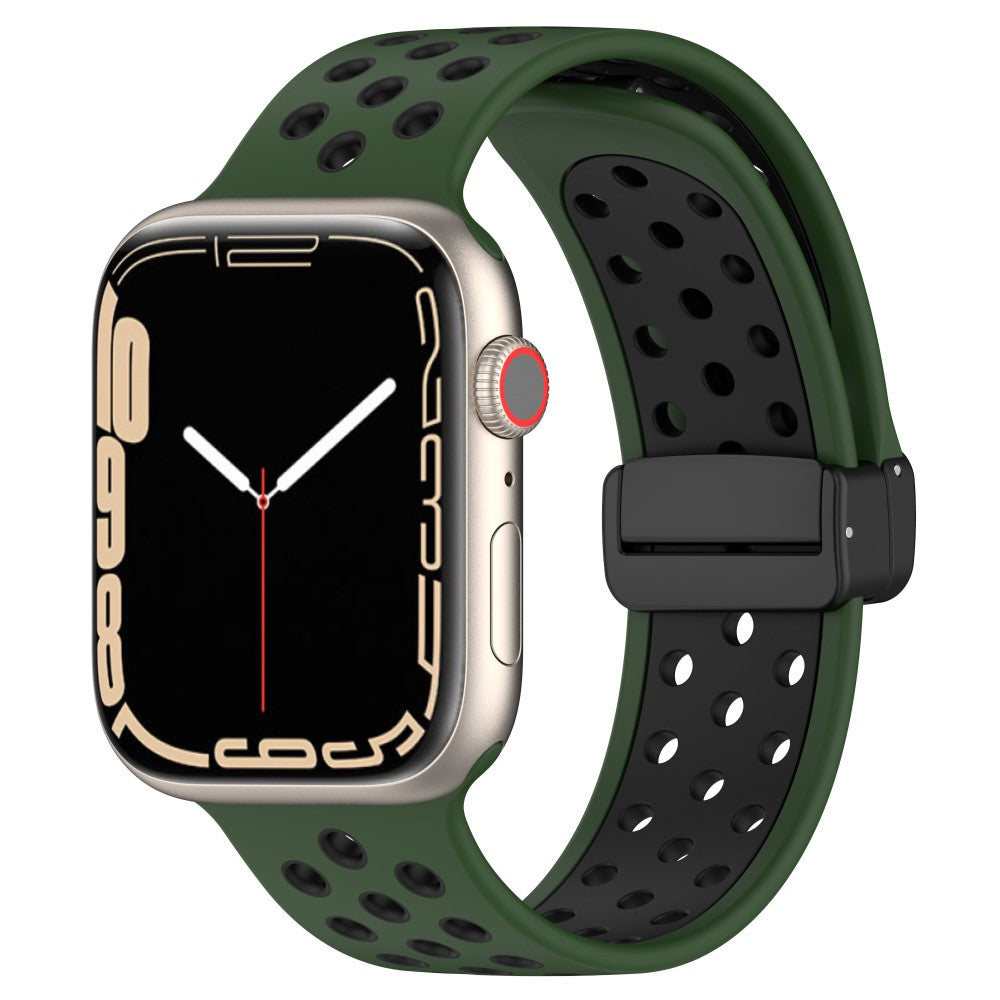 Super Flot Silikone Universal Rem passer til Apple Smartwatch - Grøn#serie_10
