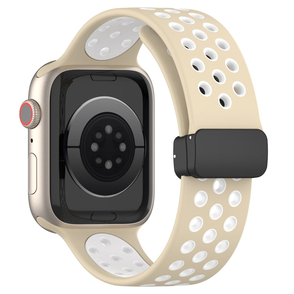 Super Flot Silikone Universal Rem passer til Apple Smartwatch - Hvid#serie_11