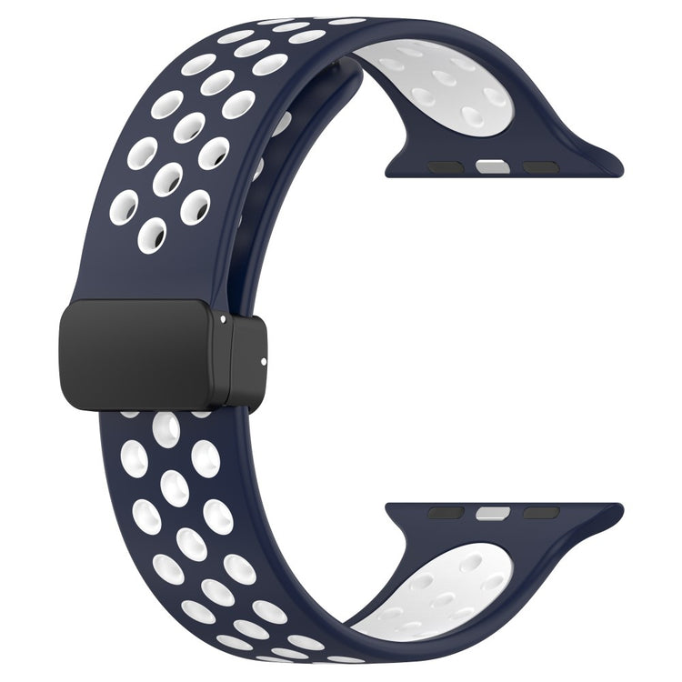 Super Flot Silikone Universal Rem passer til Apple Smartwatch - Blå#serie_12