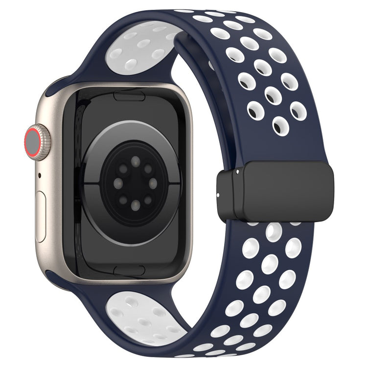 Super Flot Silikone Universal Rem passer til Apple Smartwatch - Blå#serie_12