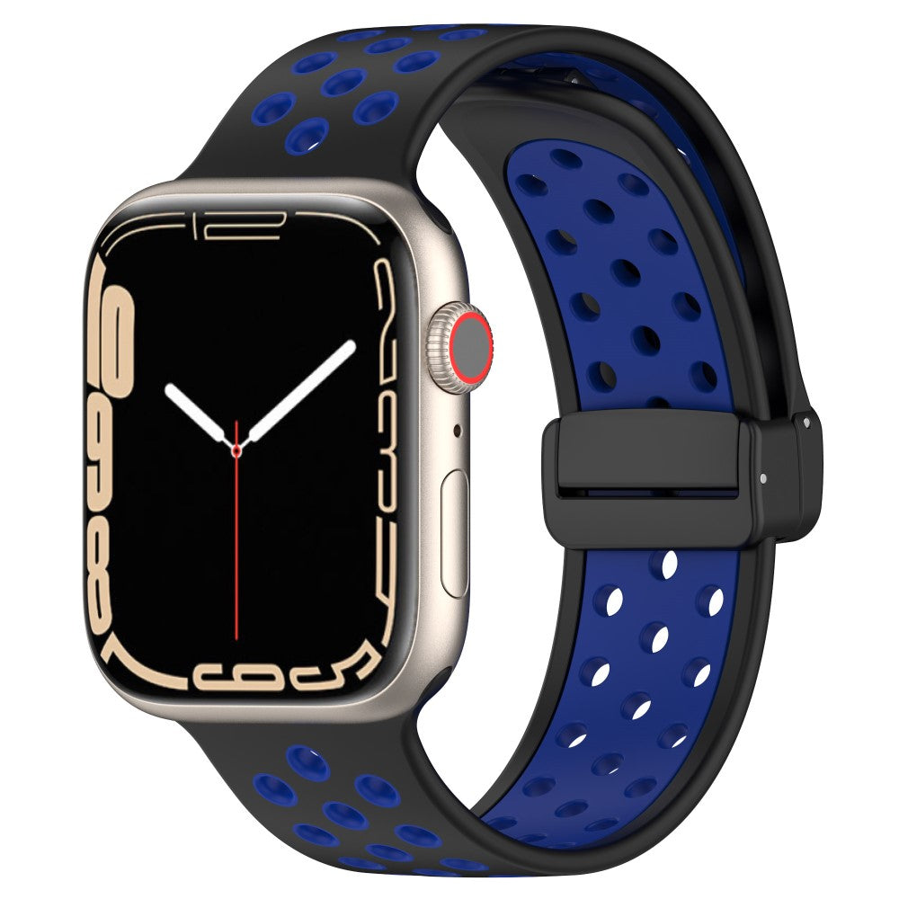 Super Flot Silikone Universal Rem passer til Apple Smartwatch - Blå#serie_2