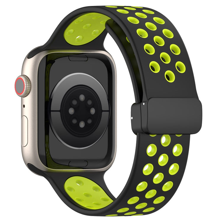 Super Flot Silikone Universal Rem passer til Apple Smartwatch - Grøn#serie_4