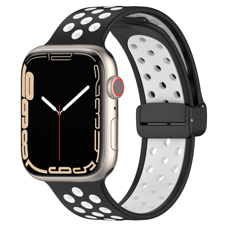 Super Flot Silikone Universal Rem passer til Apple Smartwatch - Sort#serie_5