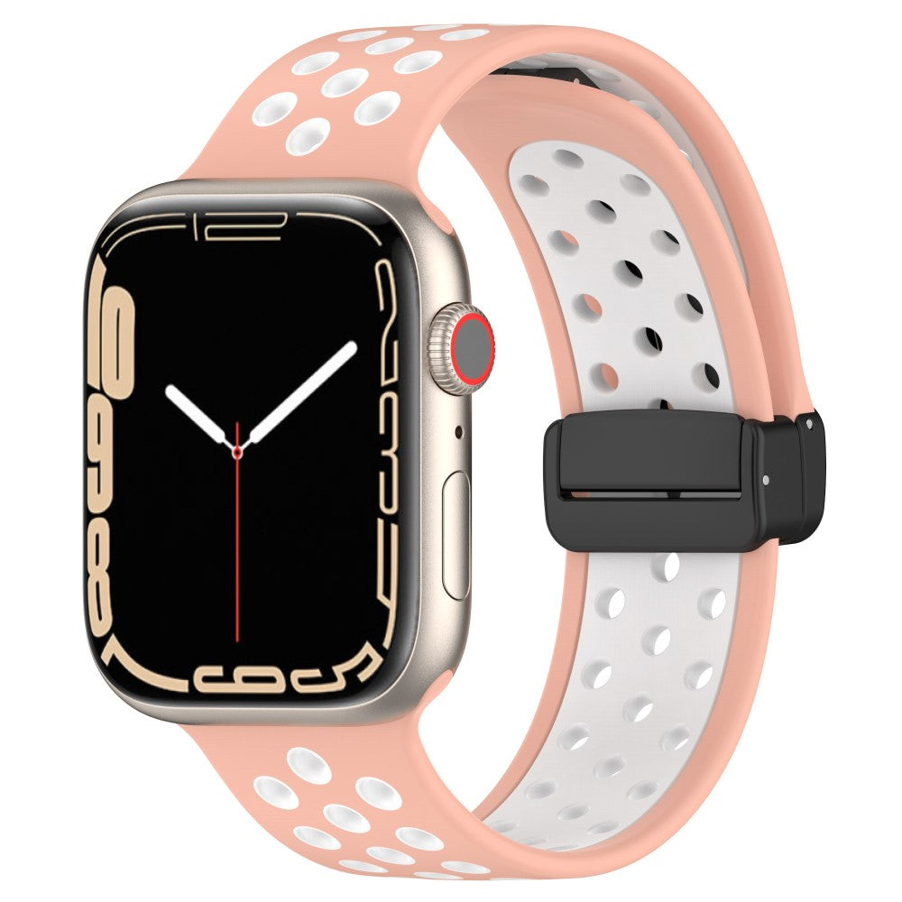 Super Flot Silikone Universal Rem passer til Apple Smartwatch - Pink#serie_7