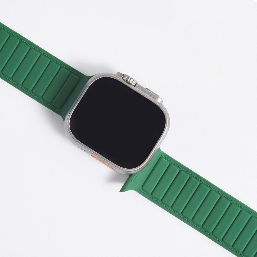 Super Kønt Silikone Universal Rem passer til Apple Smartwatch - Orange#serie_14