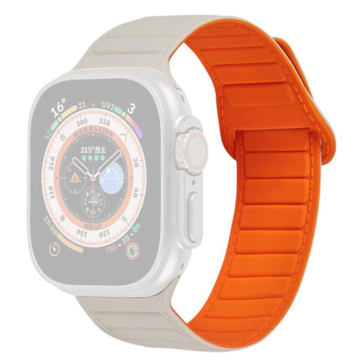 Super Kønt Silikone Universal Rem passer til Apple Smartwatch - Orange#serie_14