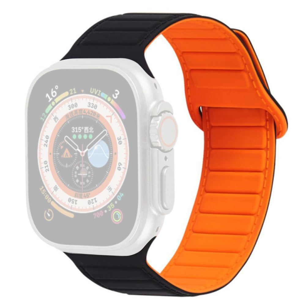 Super Kønt Silikone Universal Rem passer til Apple Smartwatch - Orange#serie_6