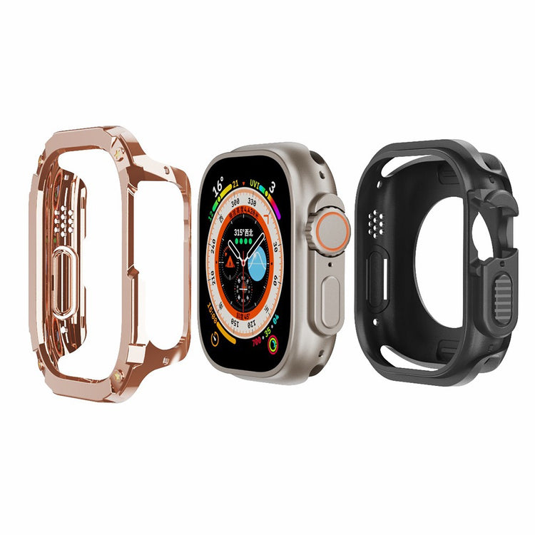 Beskyttende Silikone Universal Bumper passer til Apple Smartwatch - Pink#serie_3