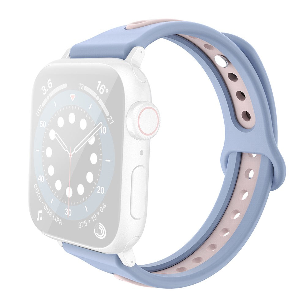 Helt Vildt Nydelig Silikone Universal Rem passer til Apple Smartwatch - Blå#serie_2