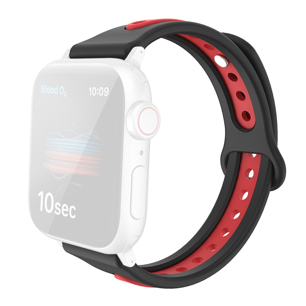 Helt Vildt Nydelig Silikone Universal Rem passer til Apple Smartwatch - Rød#serie_3