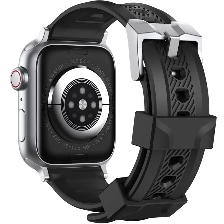 Vildt Slidstærk Silikone Universal Rem passer til Apple Smartwatch - Sort#serie_2