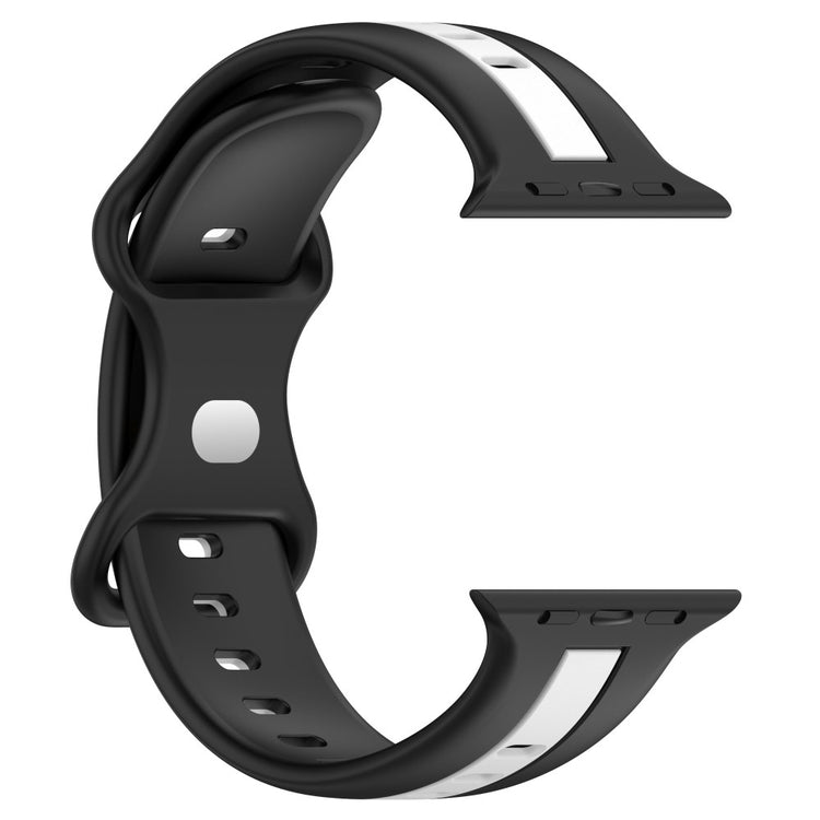 Meget Skøn Silikone Universal Rem passer til Apple Smartwatch - Sort#serie_1