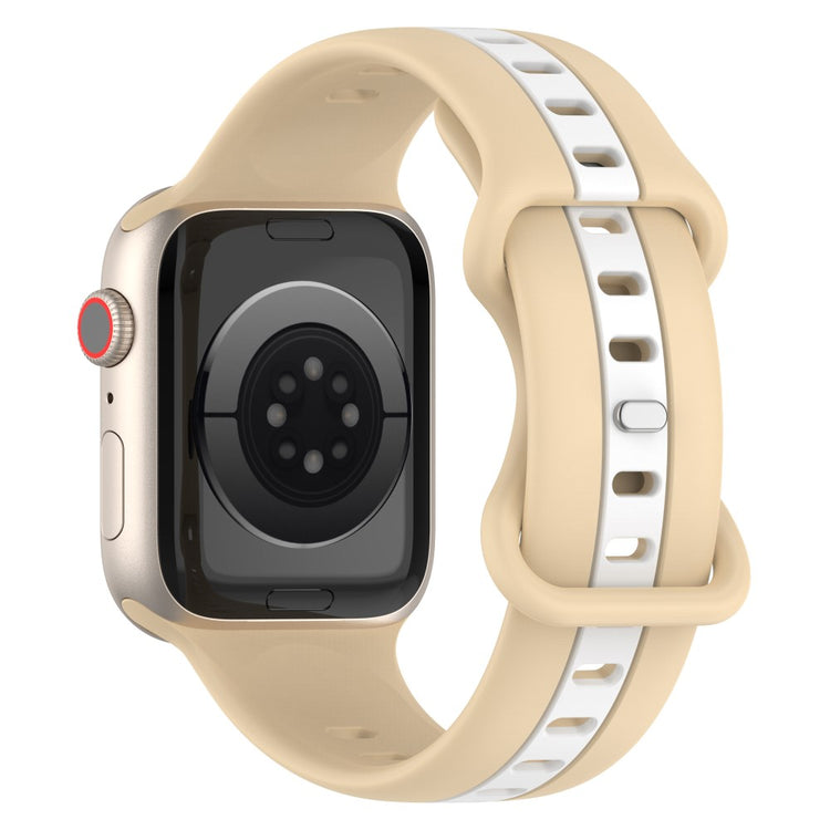 Meget Skøn Silikone Universal Rem passer til Apple Smartwatch - Brun#serie_10