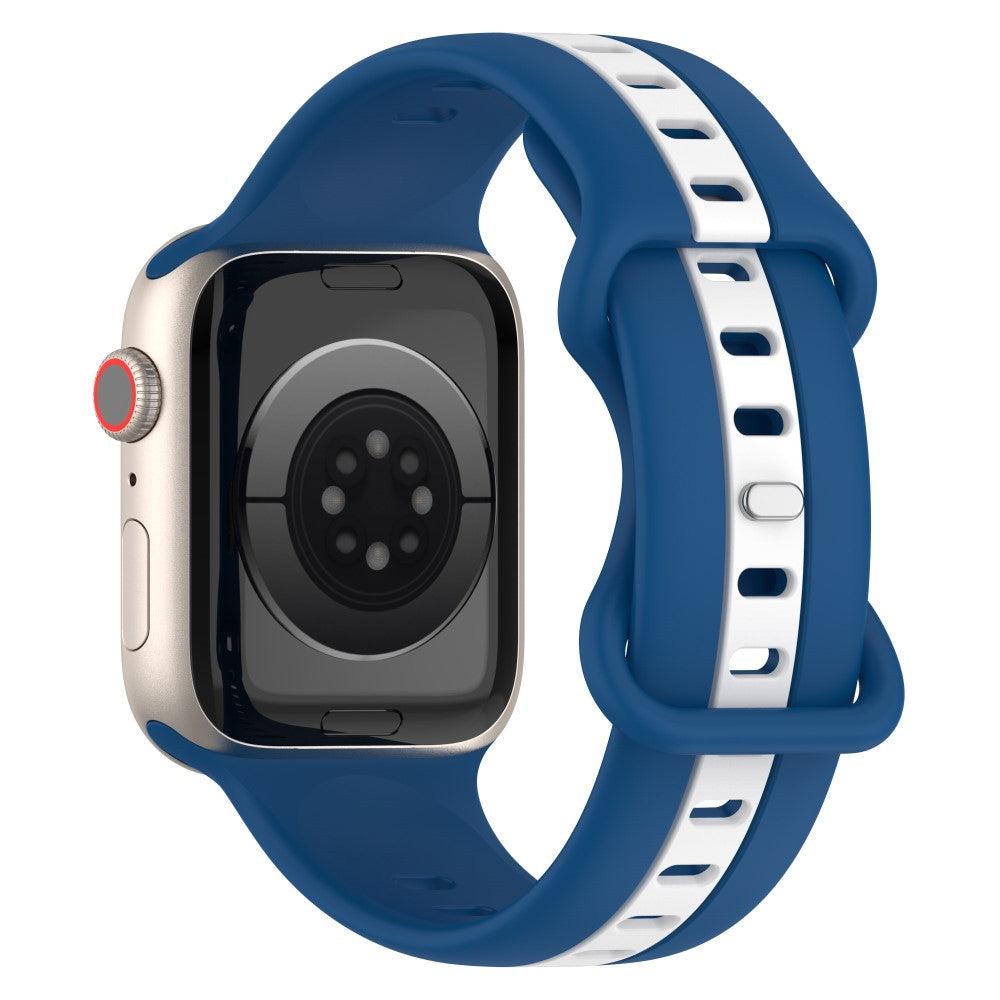 Meget Skøn Silikone Universal Rem passer til Apple Smartwatch - Blå#serie_13