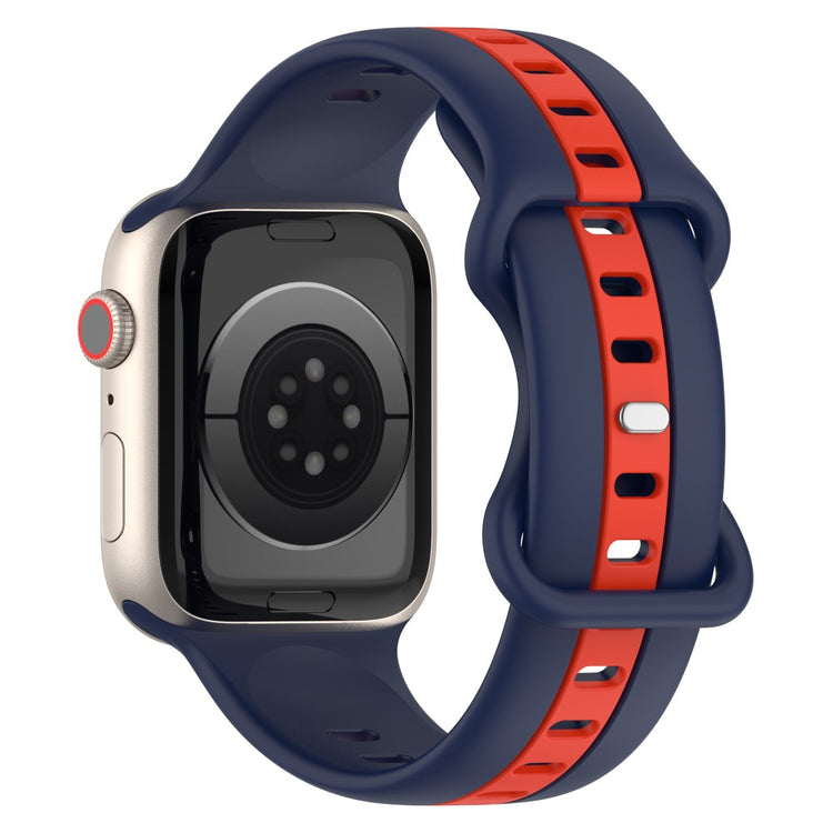 Meget Skøn Silikone Universal Rem passer til Apple Smartwatch - Blå#serie_14