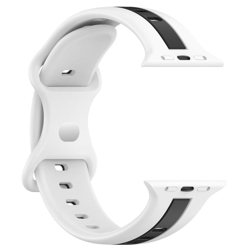 Meget Skøn Silikone Universal Rem passer til Apple Smartwatch - Hvid#serie_2