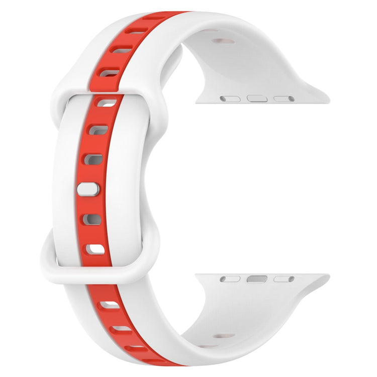Meget Skøn Silikone Universal Rem passer til Apple Smartwatch - Hvid#serie_3