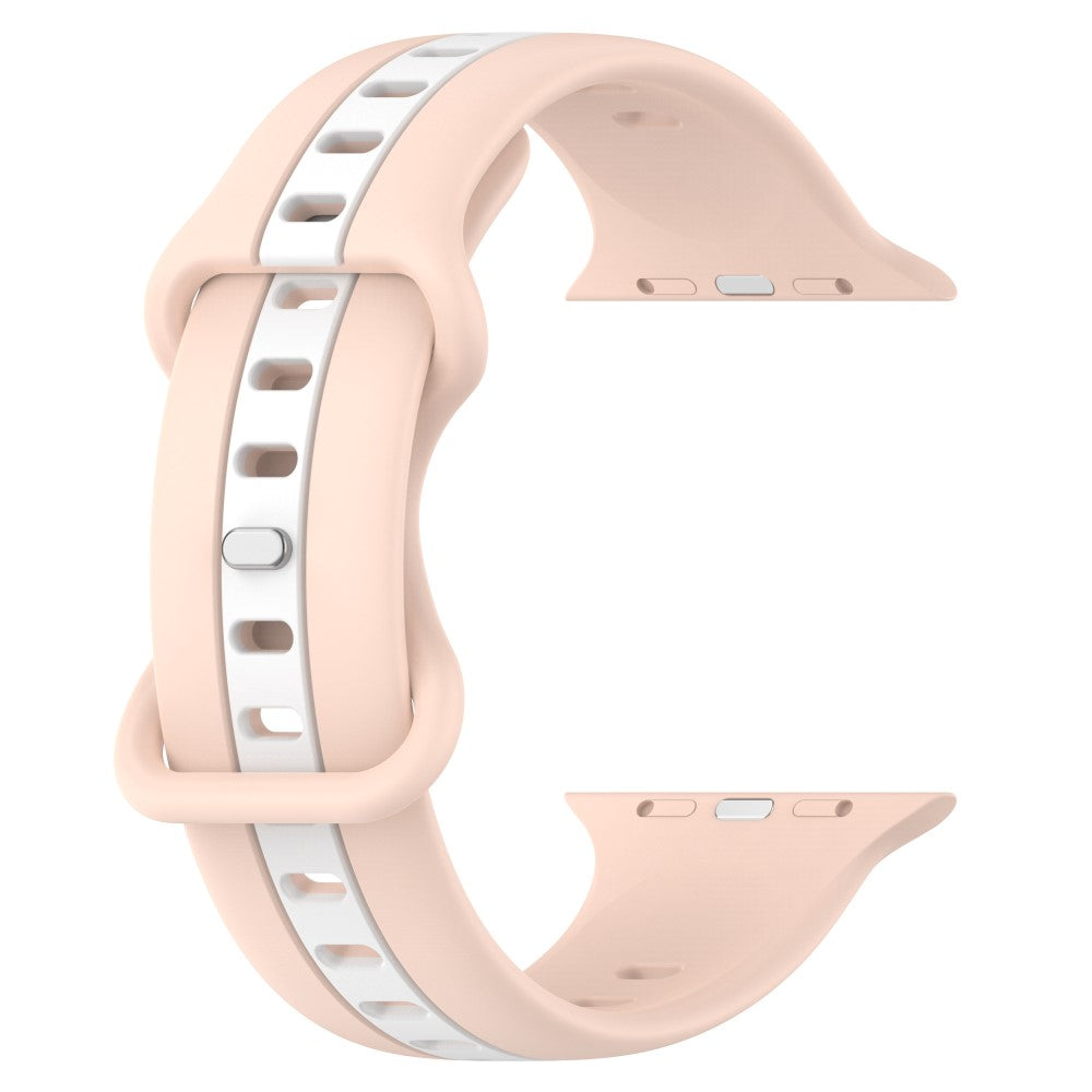 Meget Skøn Silikone Universal Rem passer til Apple Smartwatch - Pink#serie_4