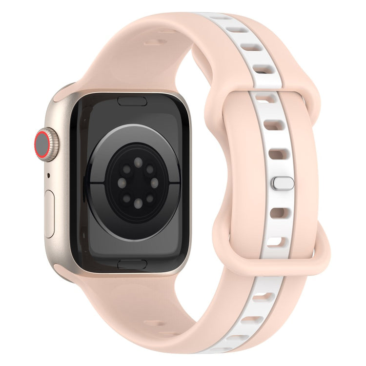 Meget Skøn Silikone Universal Rem passer til Apple Smartwatch - Pink#serie_4
